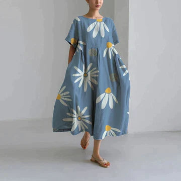 Abito da donna Zara: elegante stampa floreale, traspirante e confortevole, vestibilità comoda