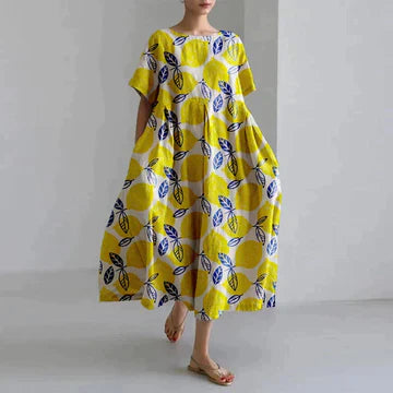 Abito da donna Zara: elegante stampa floreale, traspirante e confortevole, vestibilità comoda