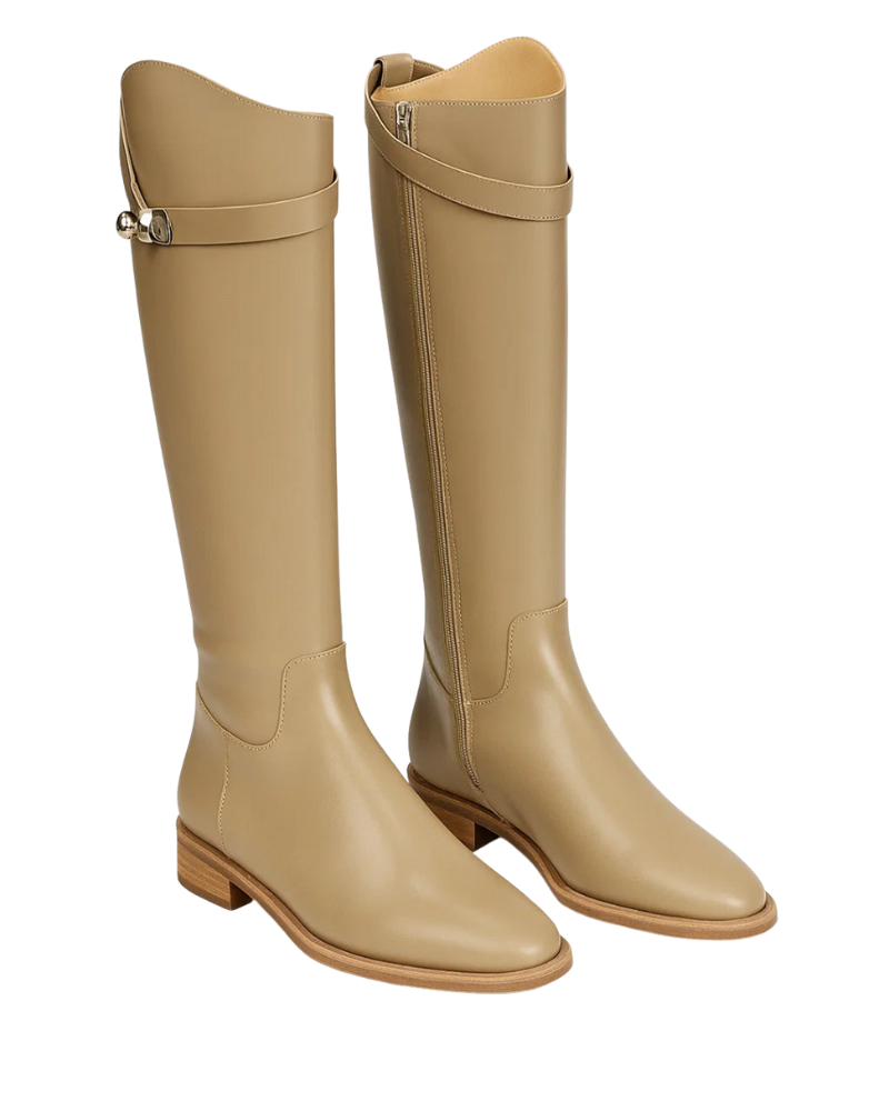Kyrie Bottes Femme Sous le Genou – Design Minimaliste, Talon Bas Confort & Style Chic