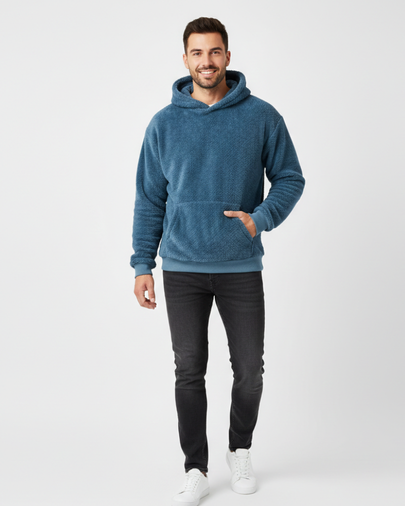 Sudadera con capucha Kila Fluffy Unisex – Sudadera ultra suave, ligera y cálida con bolsillo canguro