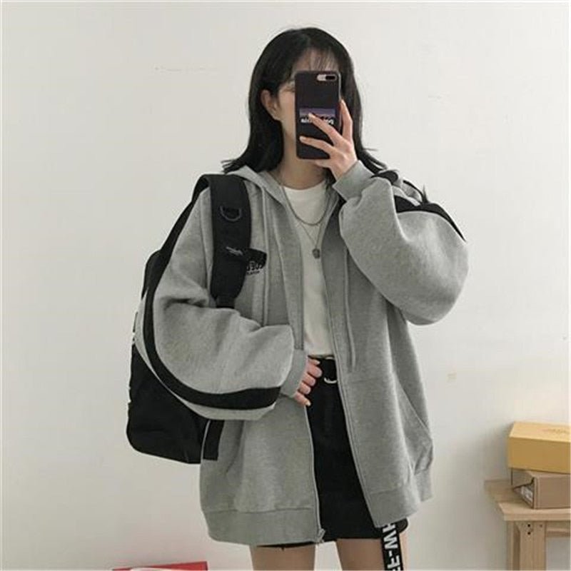 Ayleen Veste Femme – Oversize à Capuche avec Poches, Style Moderne & Confortable